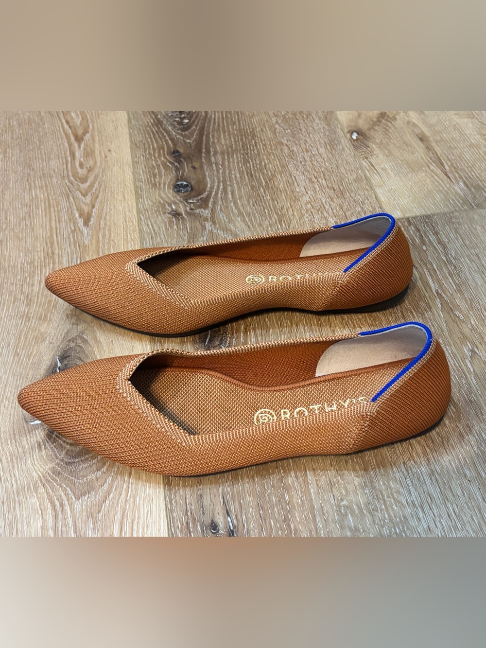 NWOT - Rothy's Women's The Point Amber Knit Flats - 11 - Picture 2 of 4